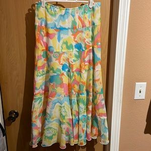 Ruby Rd. Colorful Skirt. Size 8P